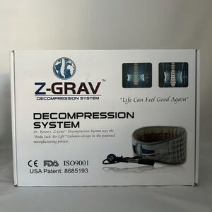 Z-Grav Decompression System Back Brace Belt Lower Back Pain Relief Size XXL